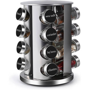 Prep Savour Stainless Steel Spice Jar Rack Set Wayfair